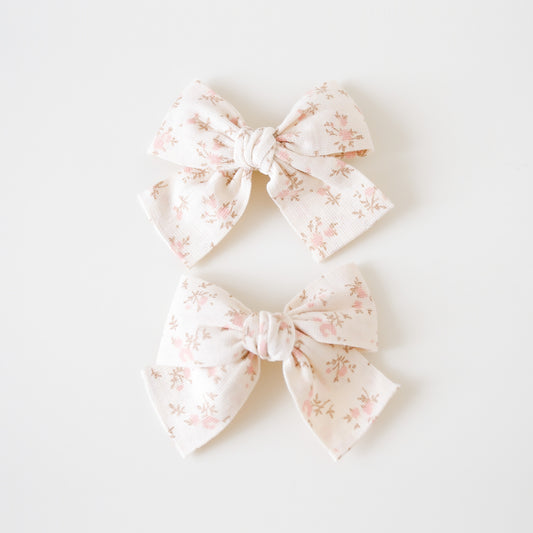 Juliet Hair Clips | Beige Floral