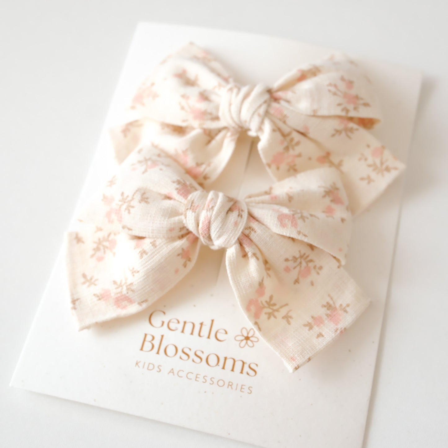 Juliet Hair Clips | Beige Floral