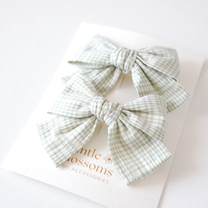 Juliet Hair Clips | Mint Check
