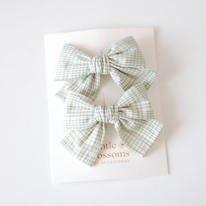 Juliet Hair Clips | Mint Check