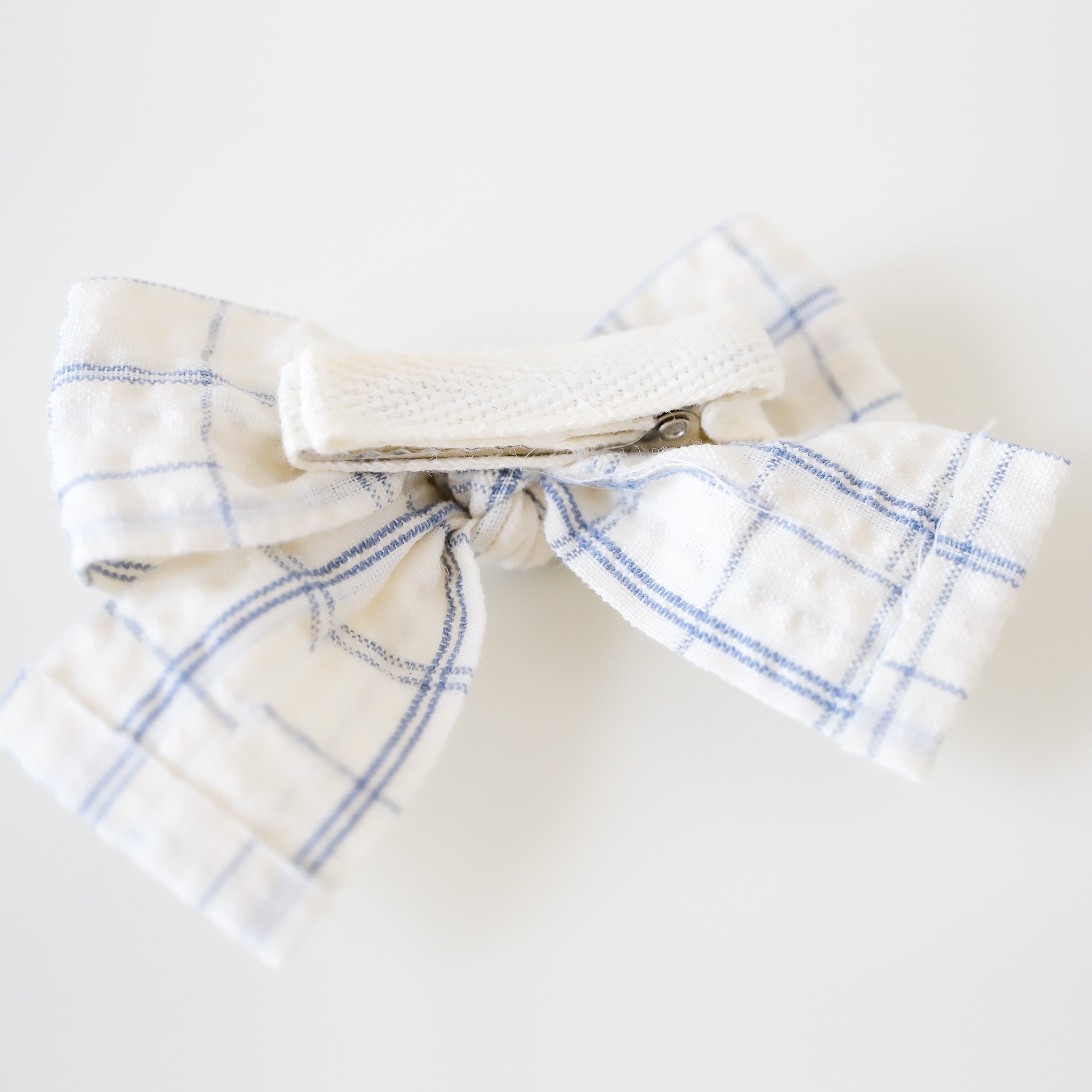 Juliet Hair Clips | Ivory Check