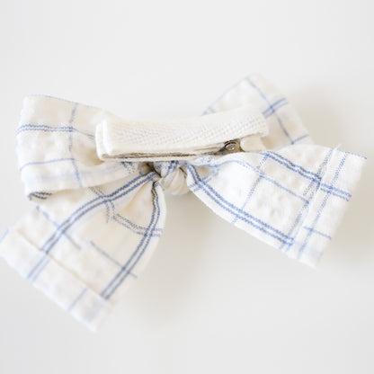 Juliet Hair Clips | Ivory Check