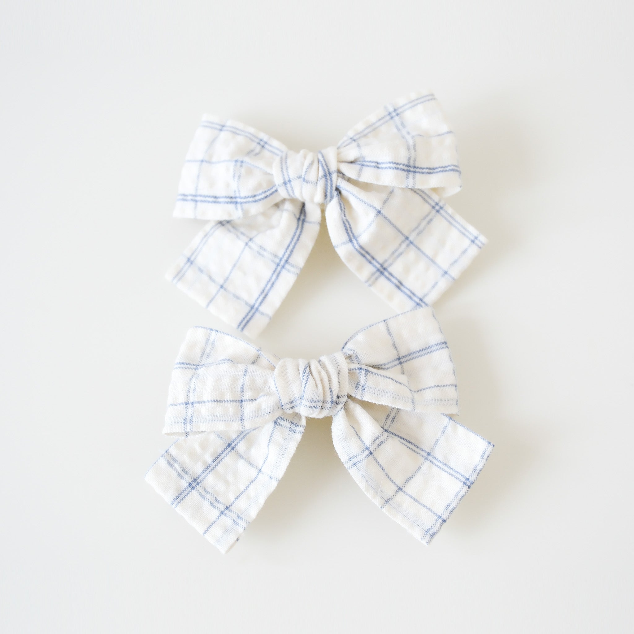Juliet Hair Clips | Ivory Check