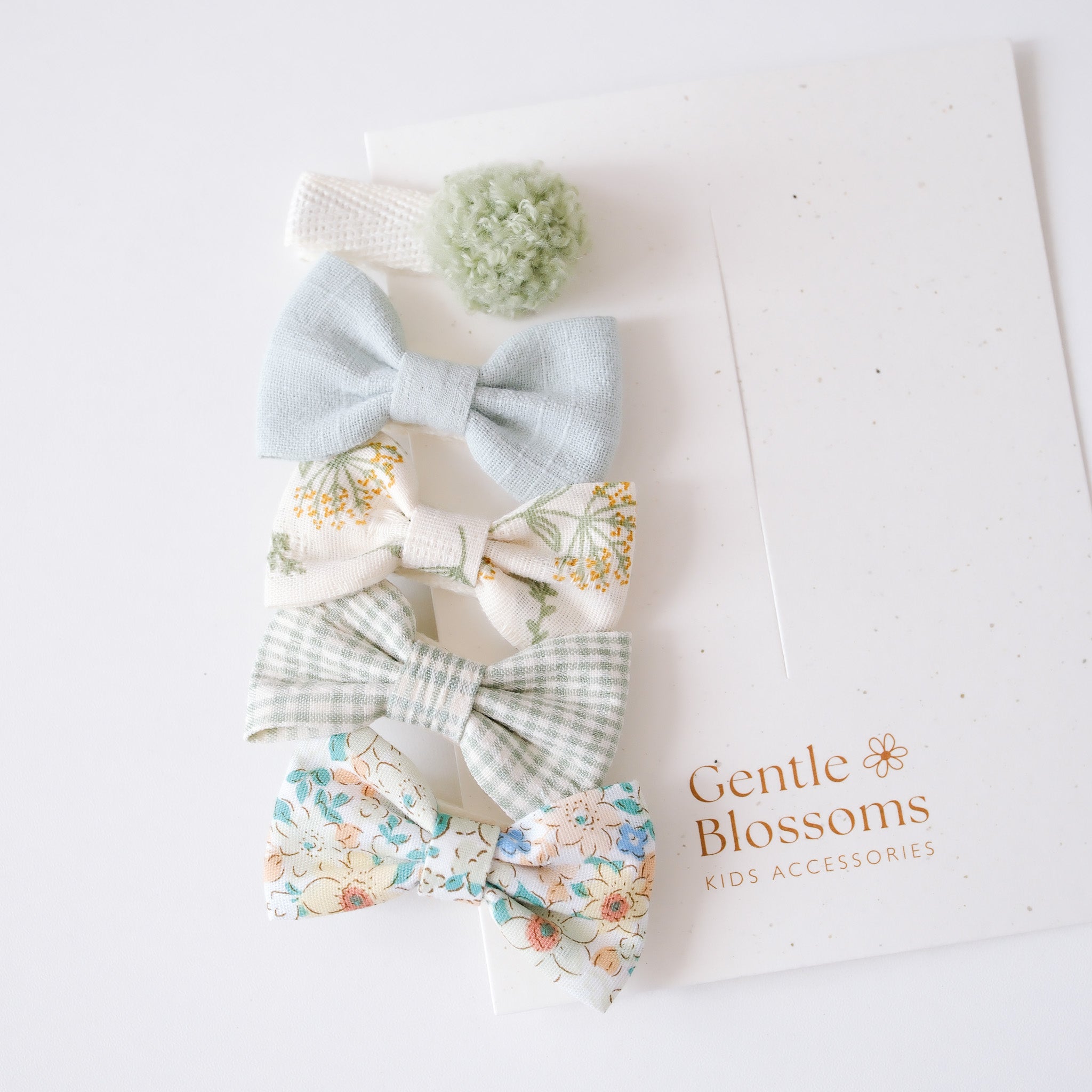Sage Hair Clip Set