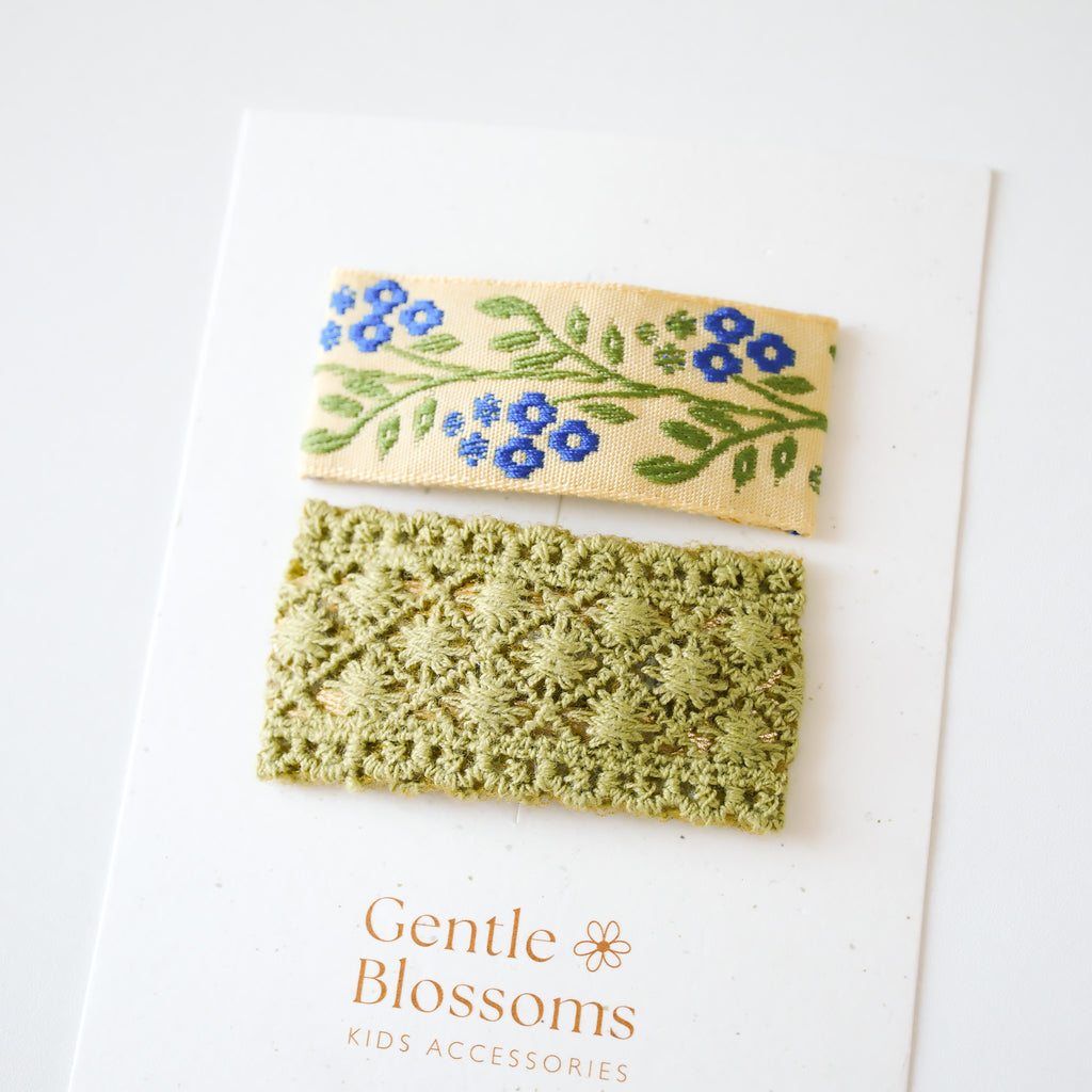 Hannah Hair Clips | Mustard