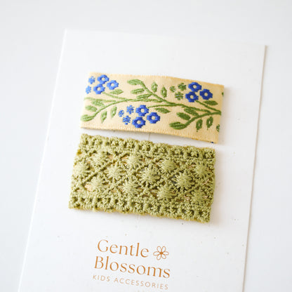 Hannah Hair Clips | Mustard