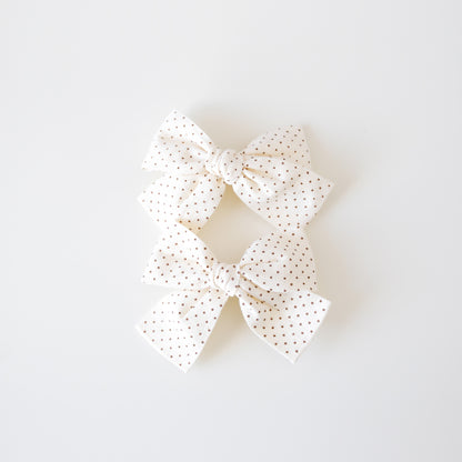 Juliet Hair Clips | Ivory Confetti