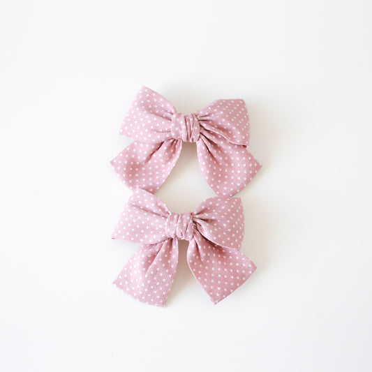 Juliet Hair Clips | Rose Dust Polka