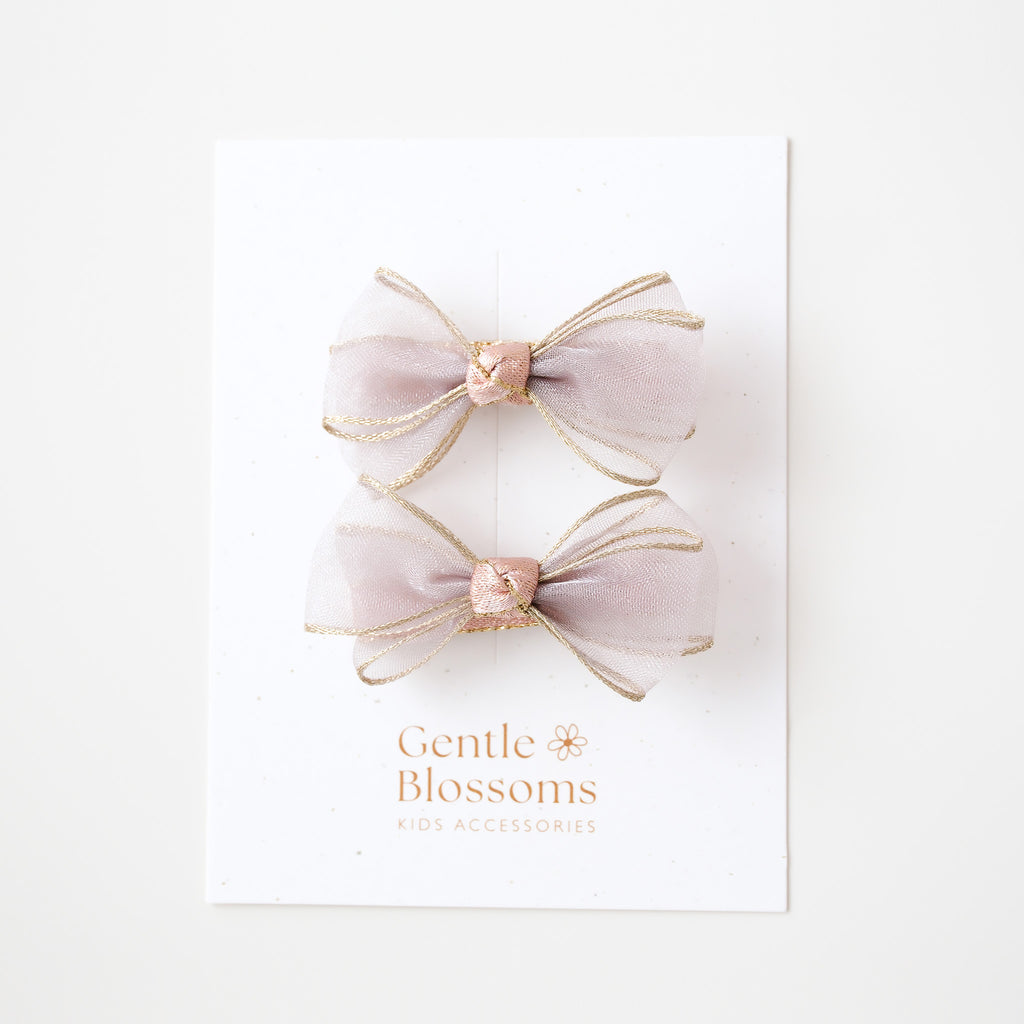 Twila Hair Clips | Silver Glow