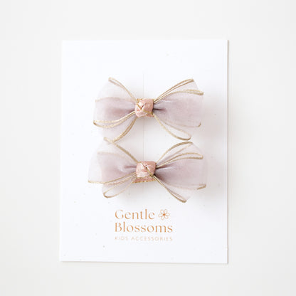 Twila Hair Clips | Silver Glow