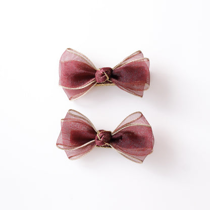 Twila Hair Clips | Evening Rose