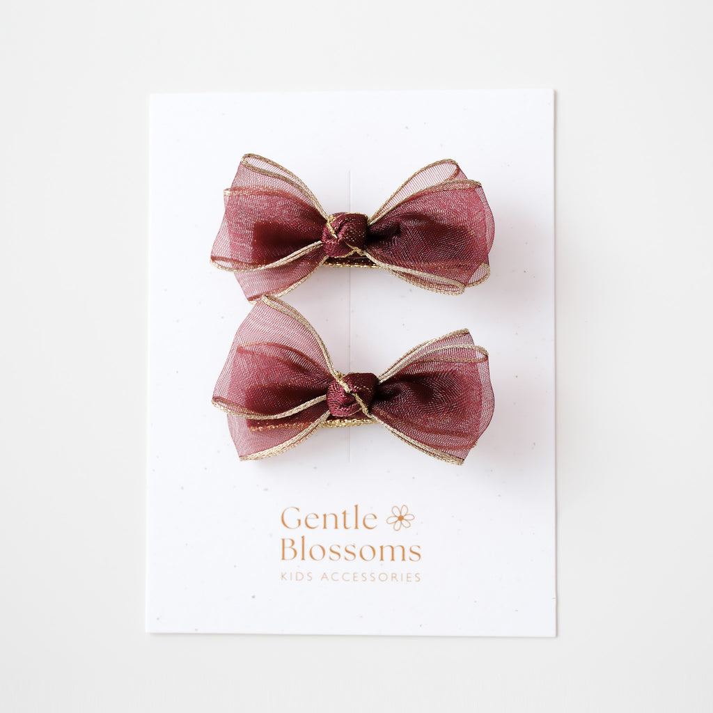 Twila Hair Clips | Evening Rose