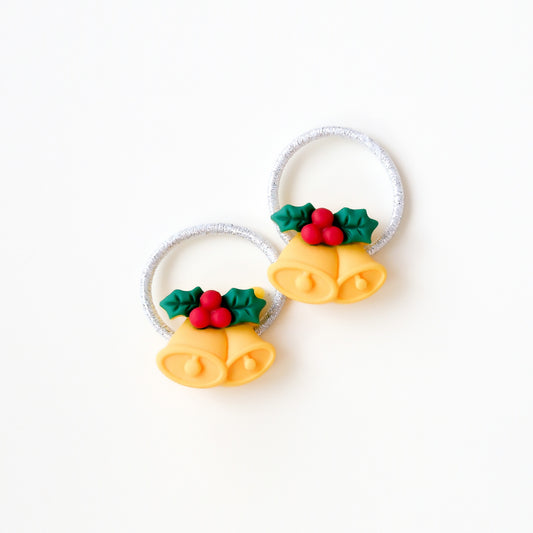 Holiday Charm Hair Ties | Christmas Bell