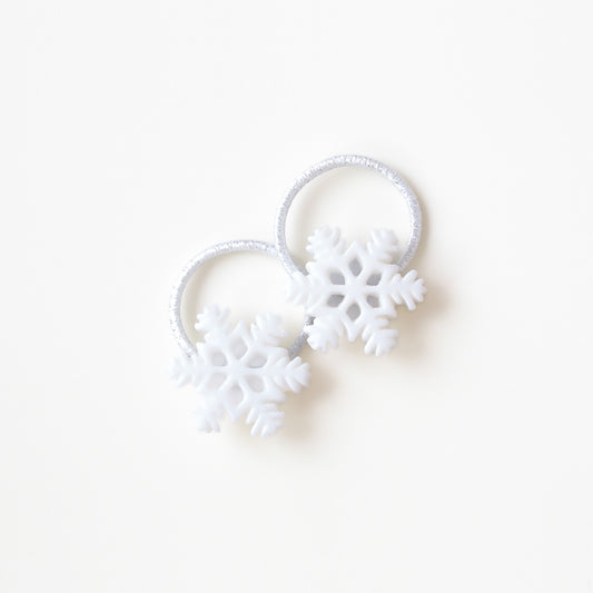 Holiday Charm Hair Ties | Snowflakes