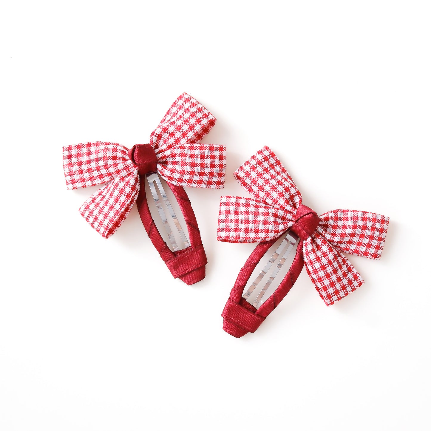 Seina Hair Clip | Cherry Check