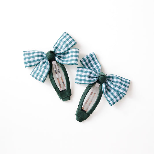 Seina Hair Clip | Pine Check