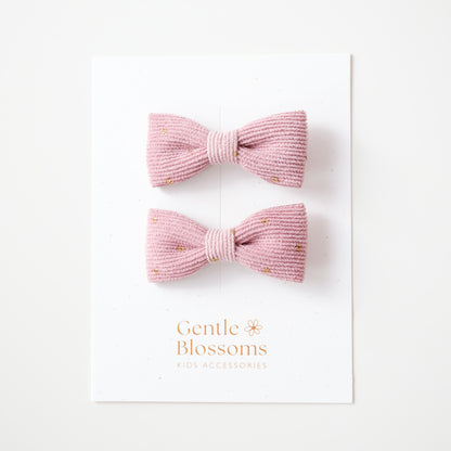 Isabella Hair Clips | Rose Milk