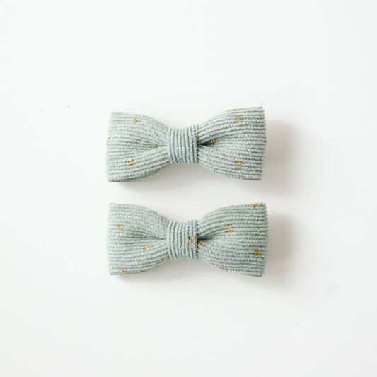 Isabella Hair Clips | Pistachio Cream