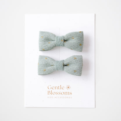 Isabella Hair Clips | Pistachio Cream