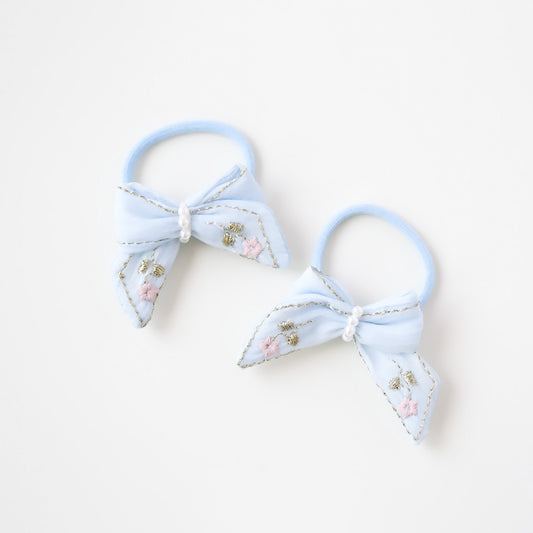 Rosalie Hair Ties | Powder Blue