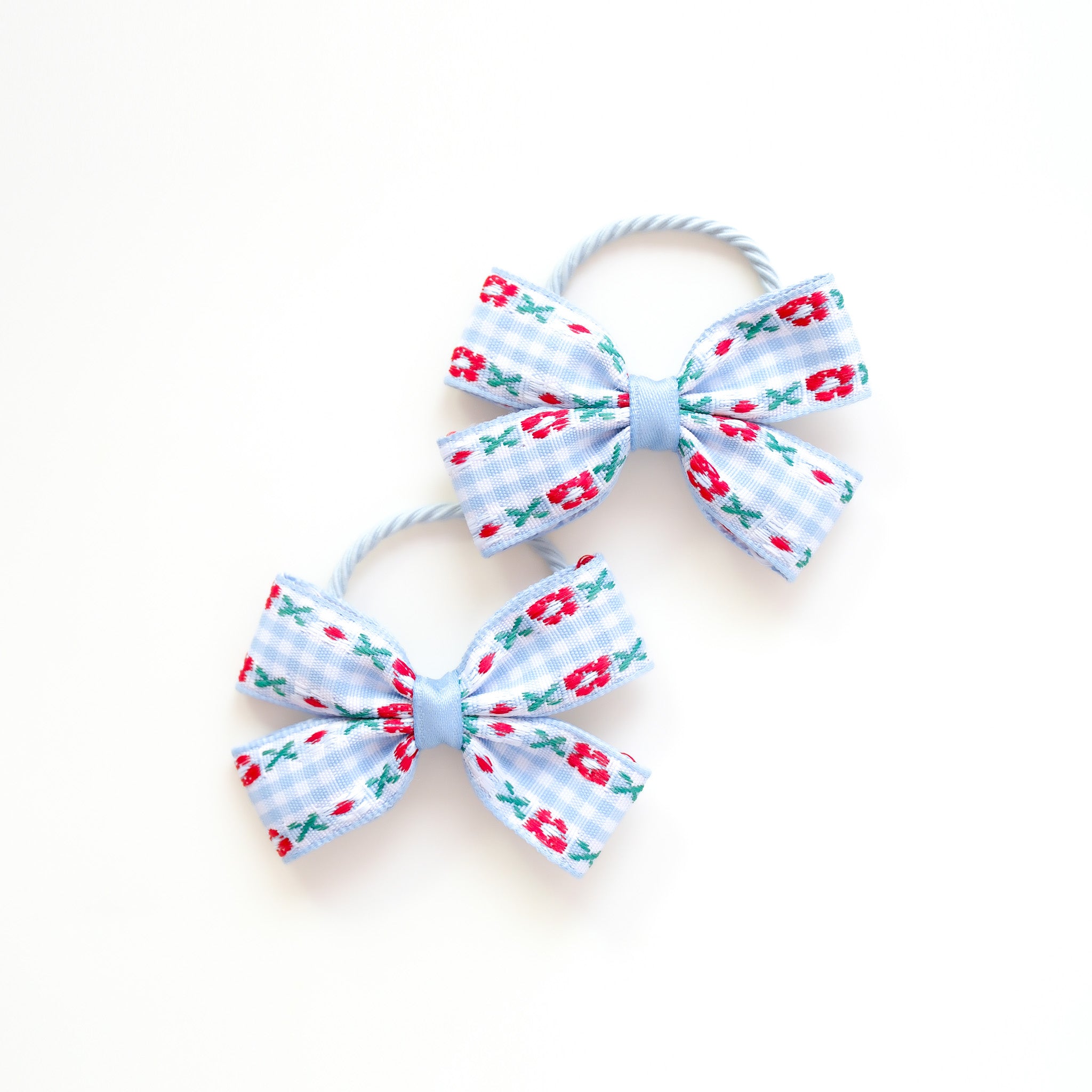 Alora Hair Ties | Powder Blue Cherry
