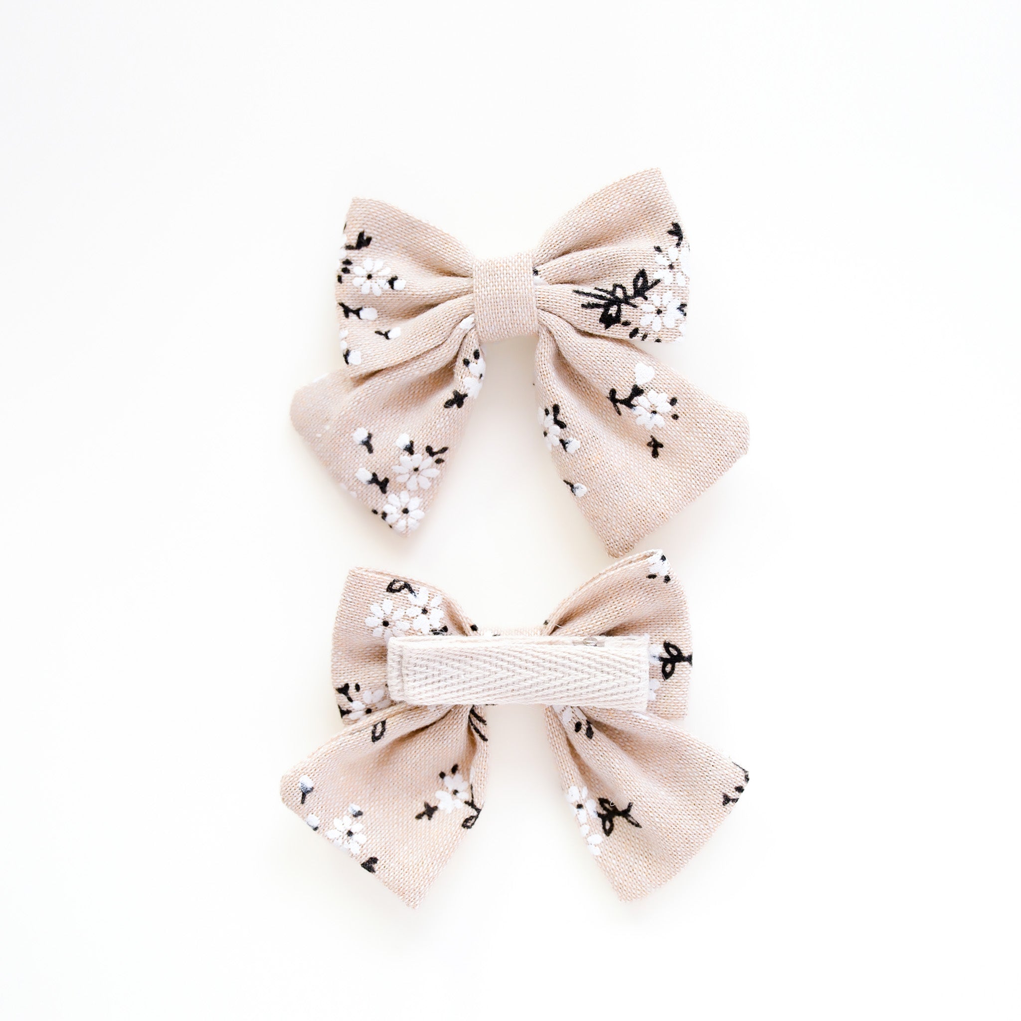 Amora Hair Clips | Milk Tea Floral