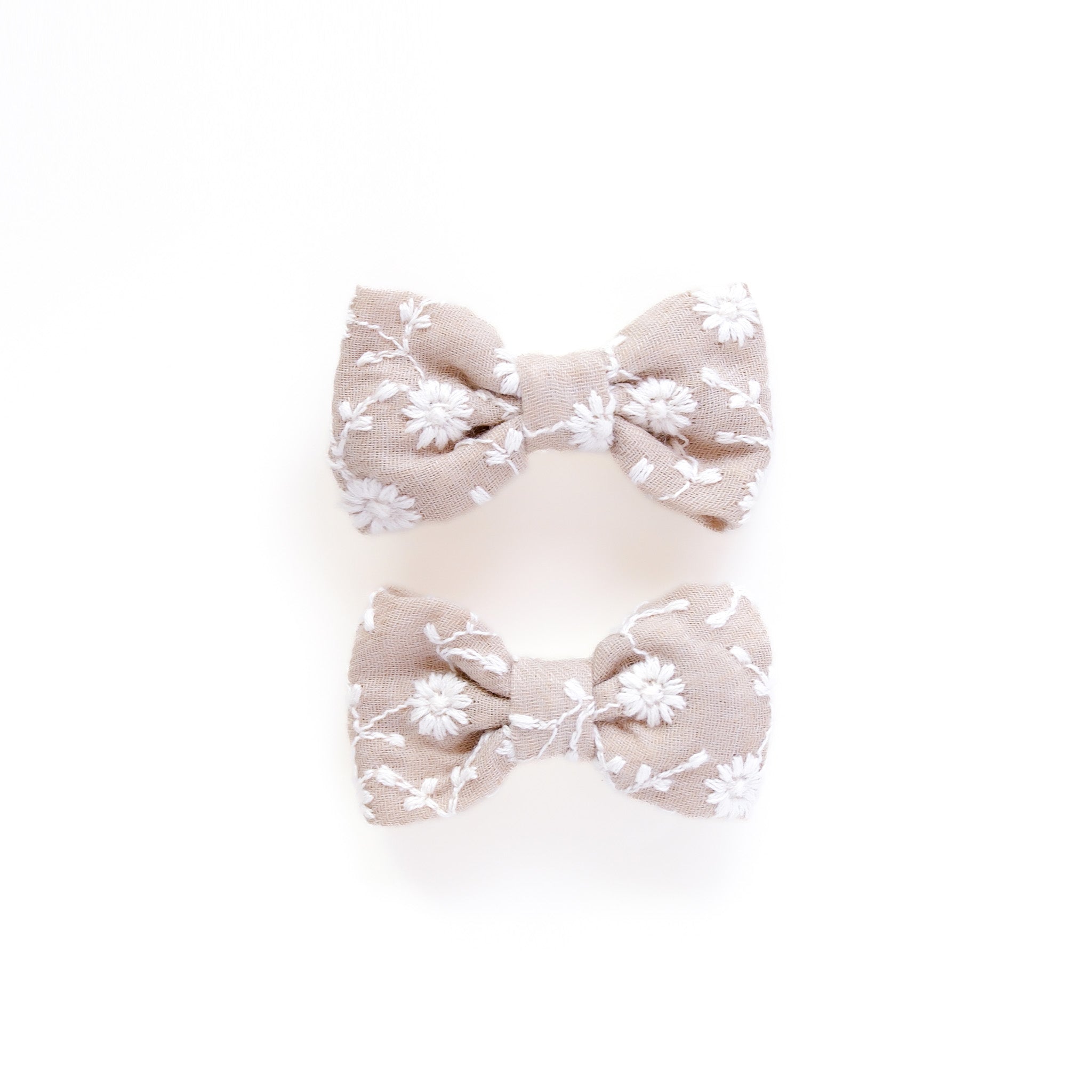 Danna Hair Clips | Linen Taupe