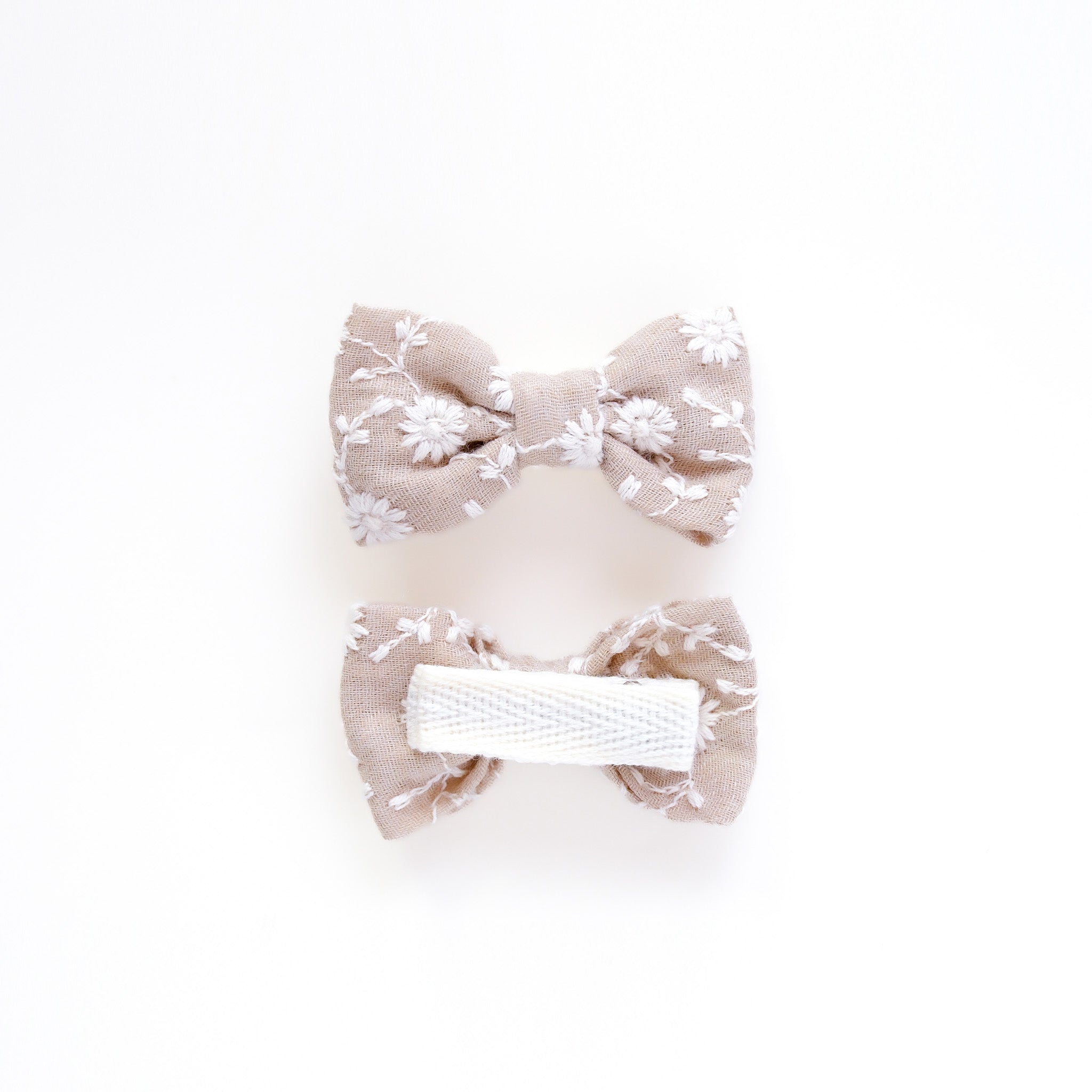 Danna Hair Clips | Linen Taupe