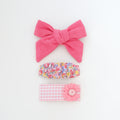 Tiana Hair Clip Set | Flamingo Glow