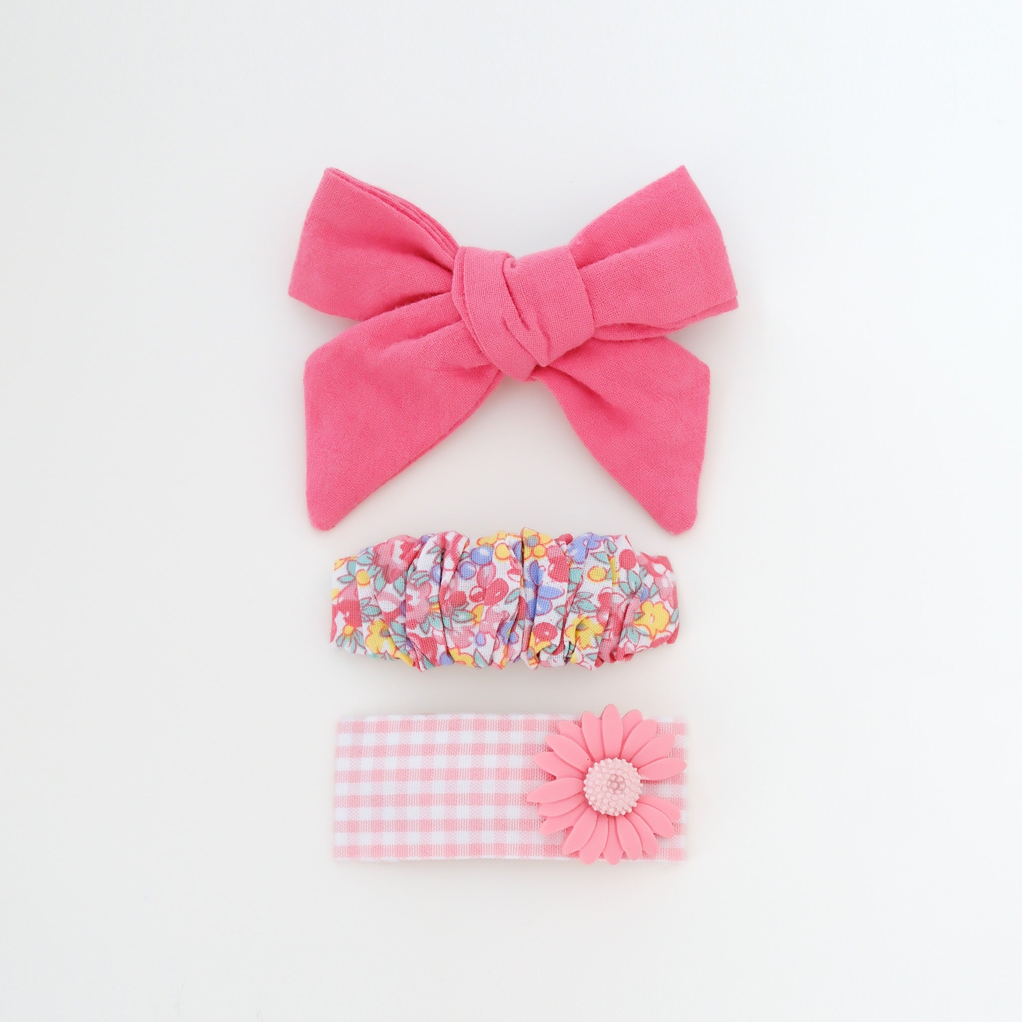 Tiana Hair Clip Set | Flamingo Glow