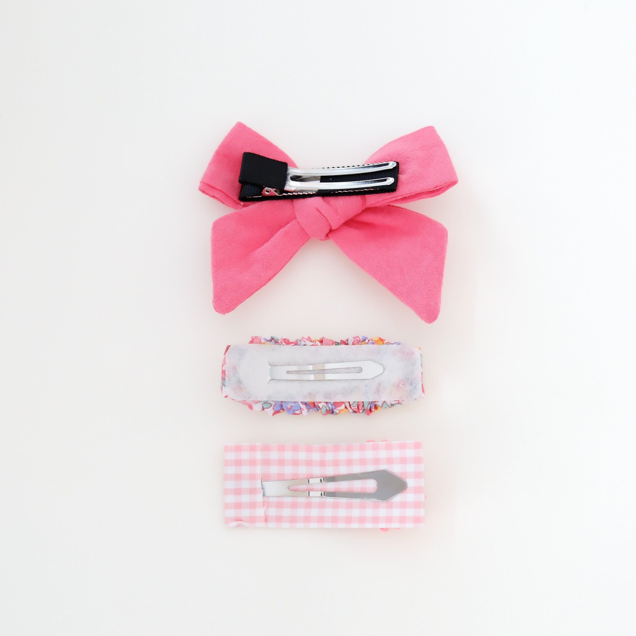 Tiana Hair Clip Set | Flamingo Glow