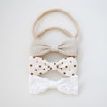Galilea Hairband Set | Pure White Bloom