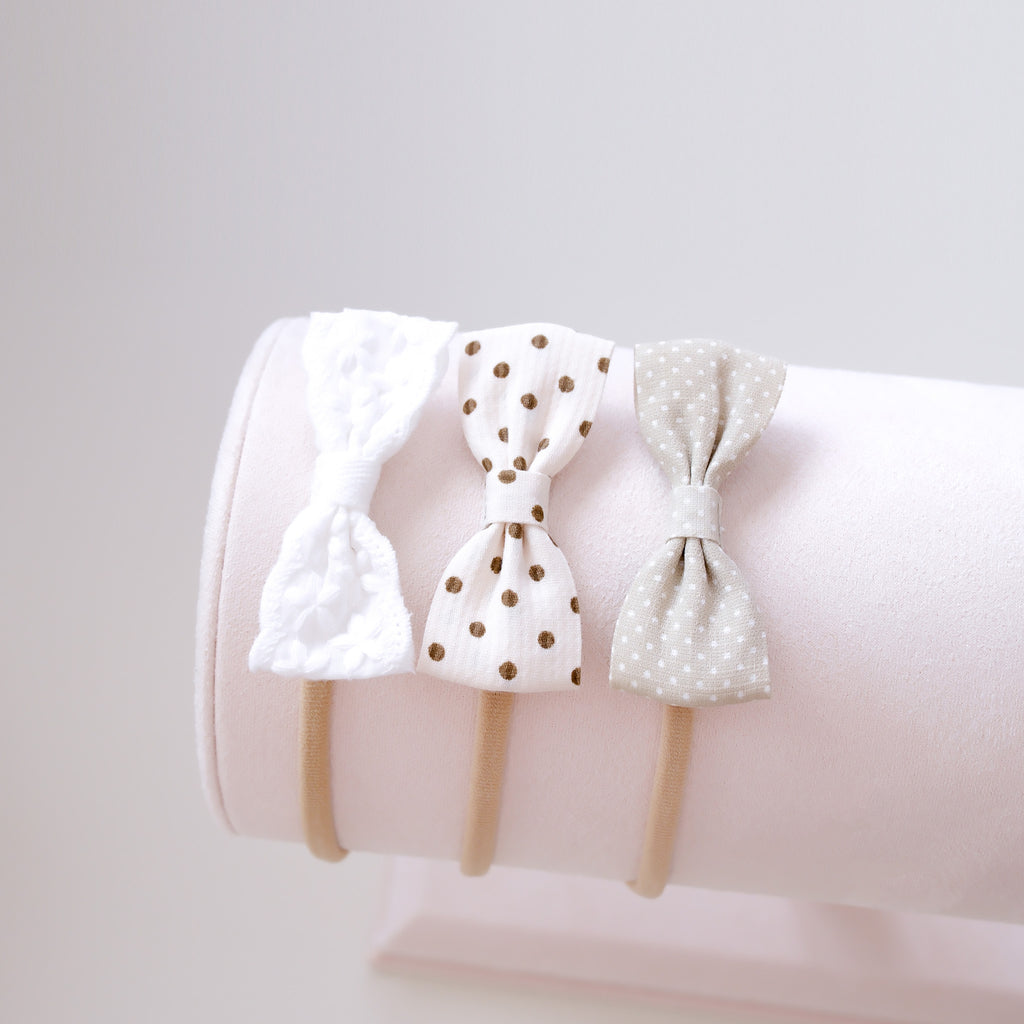 Galilea Hairband Set | Pure White Bloom