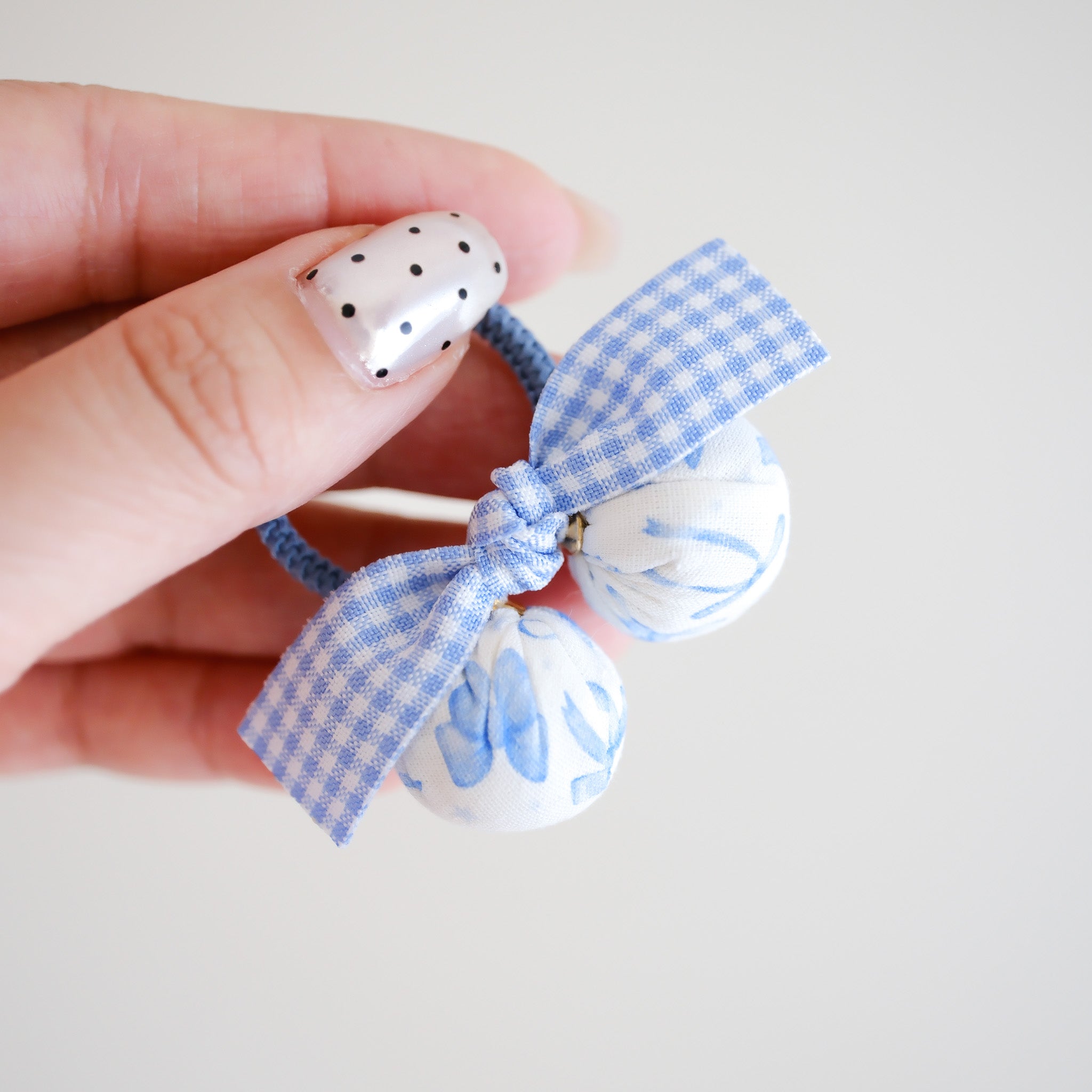 Serafina Hair Ties | Indigo Ribbon