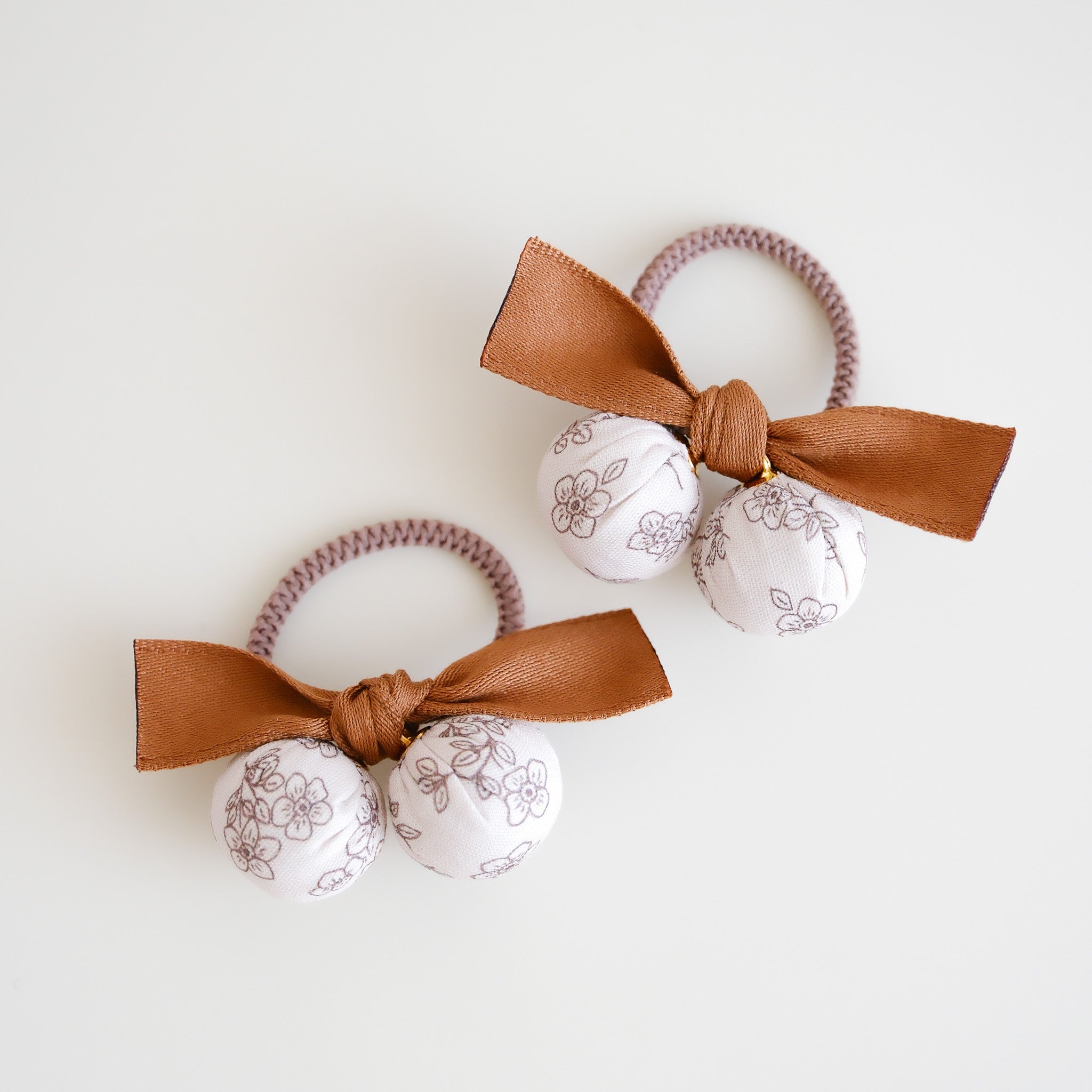 Serafina Hair Ties | Chestnut Posy