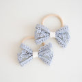 Morwenna Hair Ties | Denim Petal