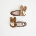 Bunny Hair Clips | Mocha Toast