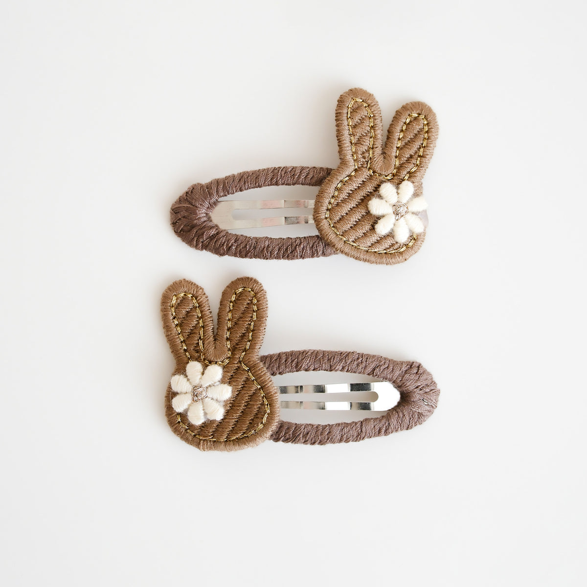 Bunny Hair Clips | Mocha Toast