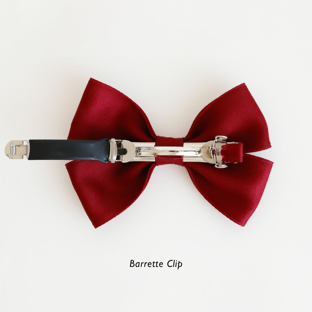 Clara Hair Clip | Burgundy Bloom
