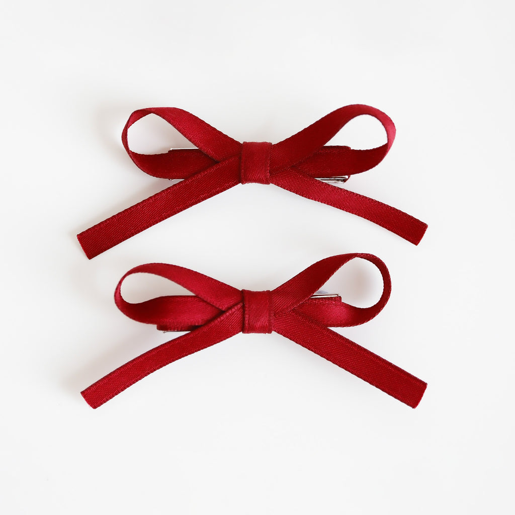 Dorothy Hair Clips | Burgundy Bloom