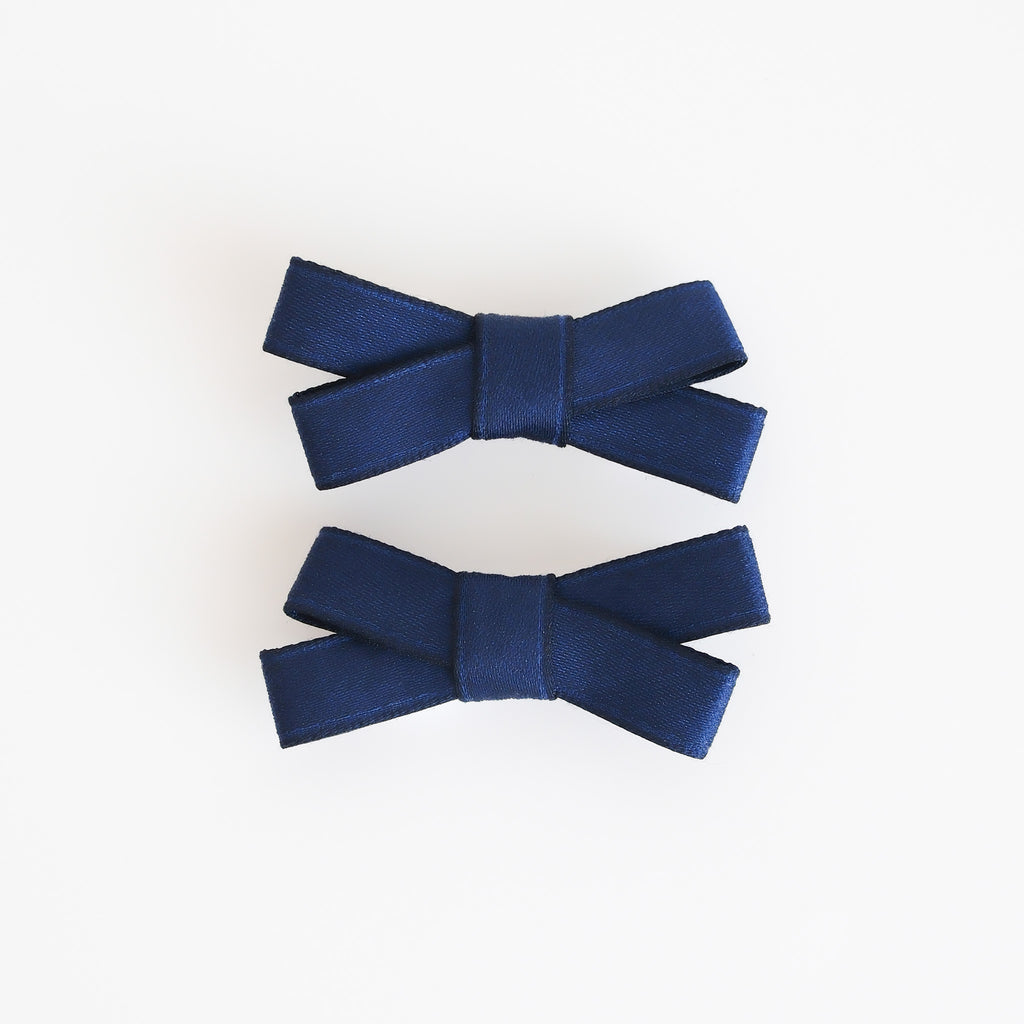 Ella Hair Clips | Oxford Blue