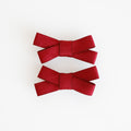Ella Hair Clips | Burgundy Bloom