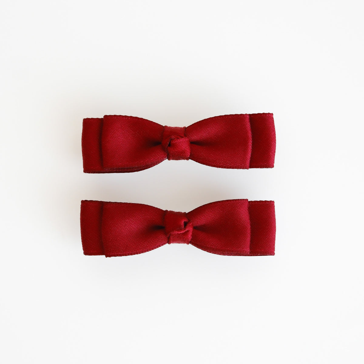 Gloria Hair Clips | Burgundy Bloom