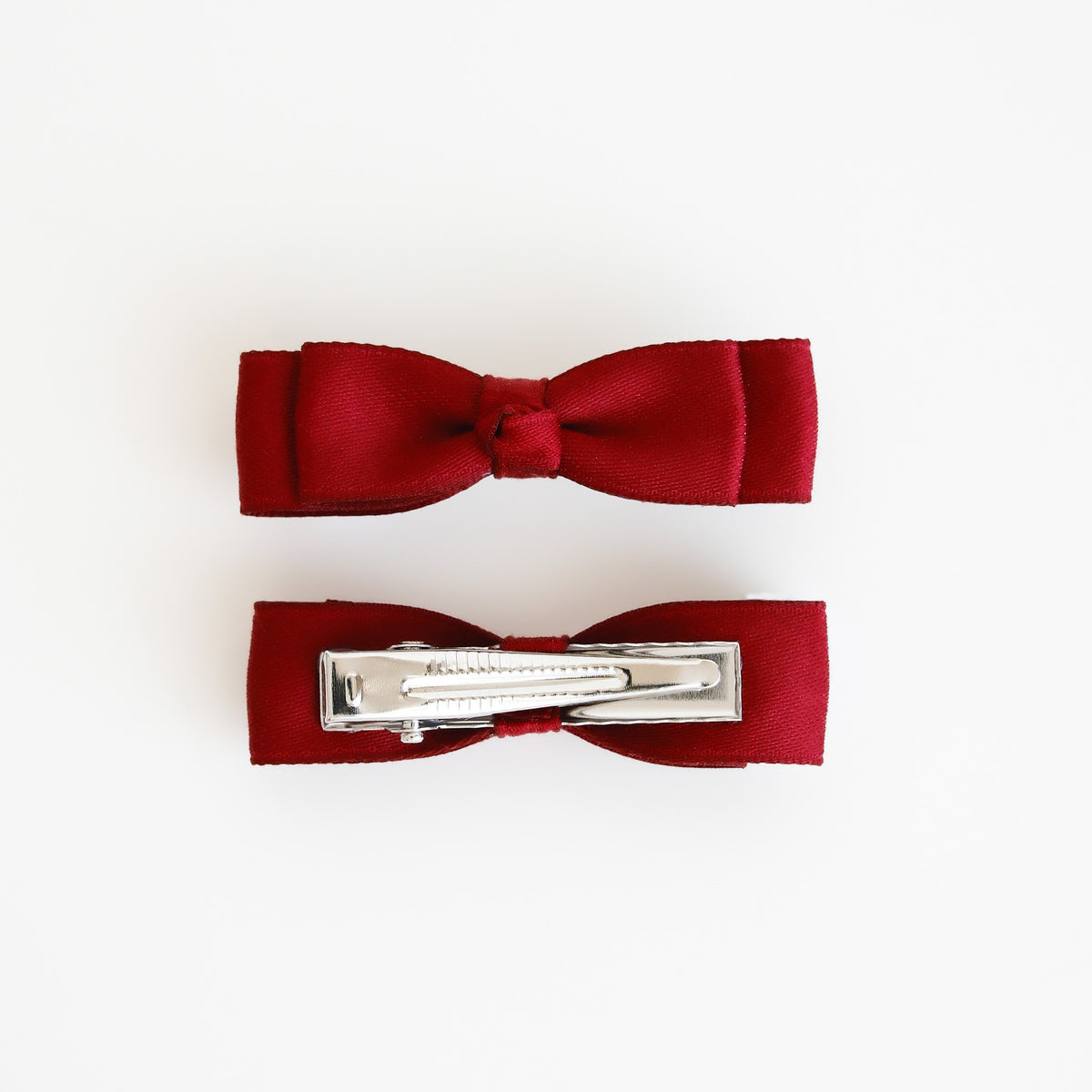 Gloria Hair Clips | Burgundy Bloom