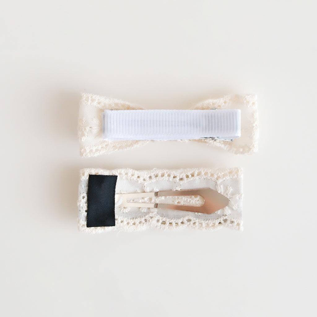 Mariella Hair Clip Set | Ivory Bloom
