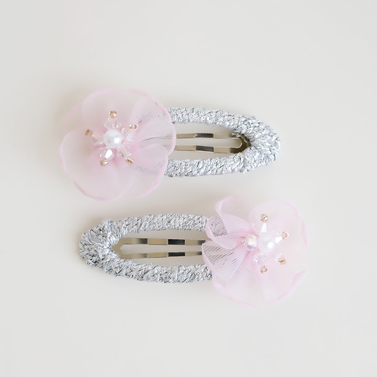 Sinclair Hair Clips | Rose Quartz