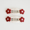 Dorothea Hair Clips | Cherry Red