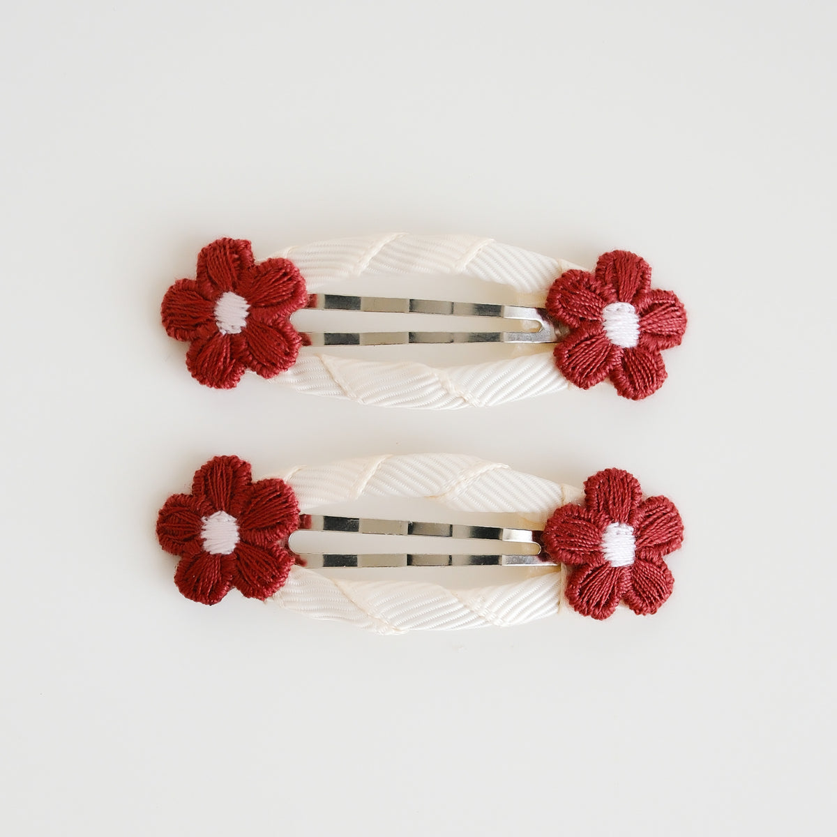 Dorothea Hair Clips | Cherry Red