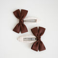 Morticia Hair Clips | Walnut Brown