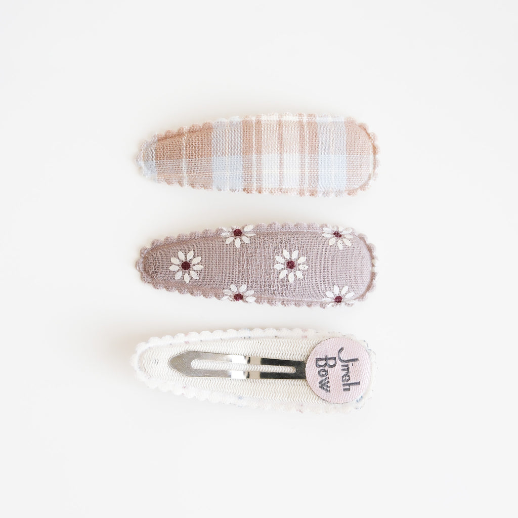 Angelique Hair Clip Set | Rustic Daisy